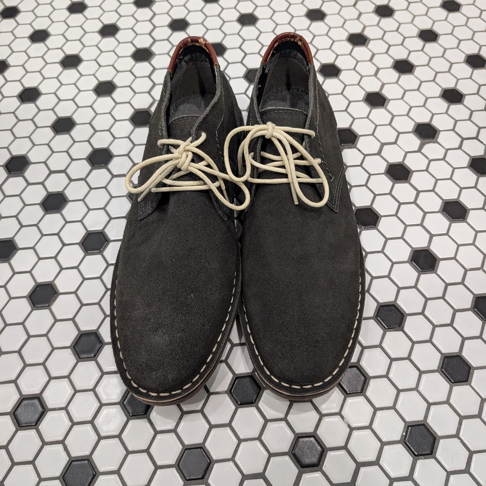 Kenneth Cole Green/Charcoal Suede Chukka Boots